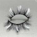 sparkle false lashes natural 3d silver glitter eyelashes